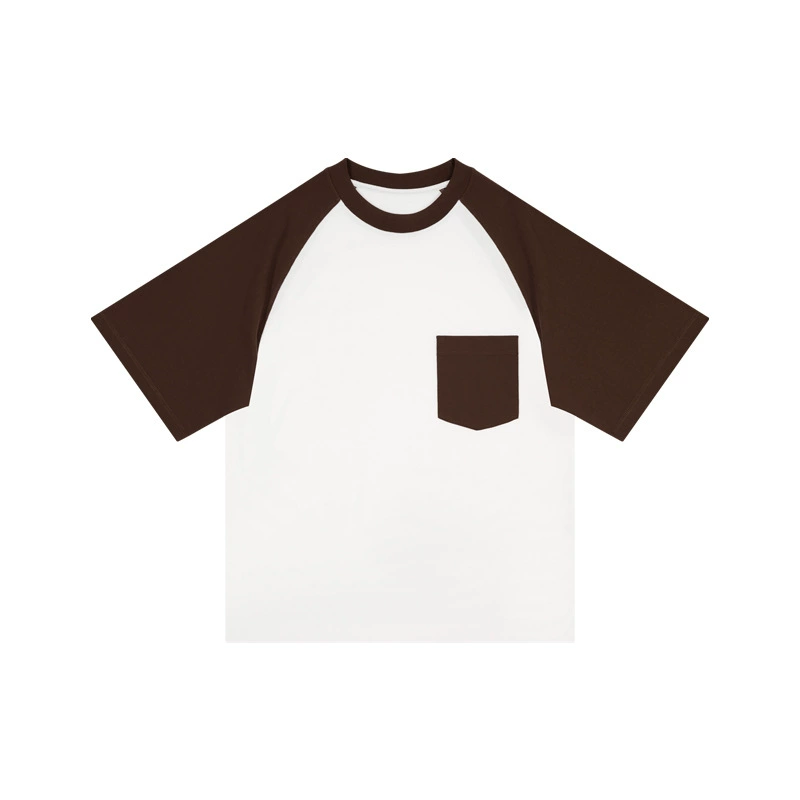 Oversized T-shirt, pocket raglan tee, contrast sleeves — multi-color sizes XS–XXL