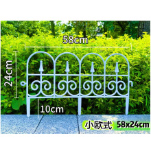 塑料栅栏花坛草地欧式围栏户外花园白色小篱笆栅栏草坪装饰小围栏