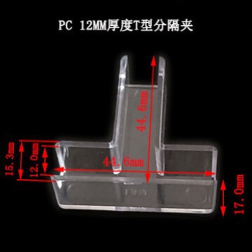 ガラスカードスロット水槽角十字固定クリップT字L型仕切りクリップkt板クリップPC屏風ガラスクリップ|undefined