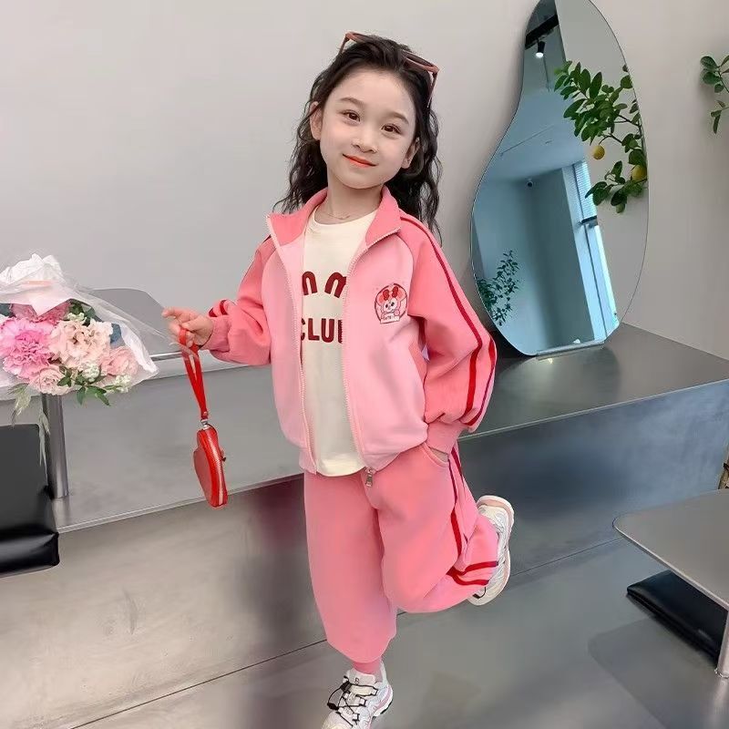 Girls' suit Spring 2025 New Baby Girl Fashionable All-match Sports Spring and Autumn Children's Fashion Girls' suit Spring 2025 New Baby Girl Fashionable All-match Sports Spring and Autumn Children's Fashion