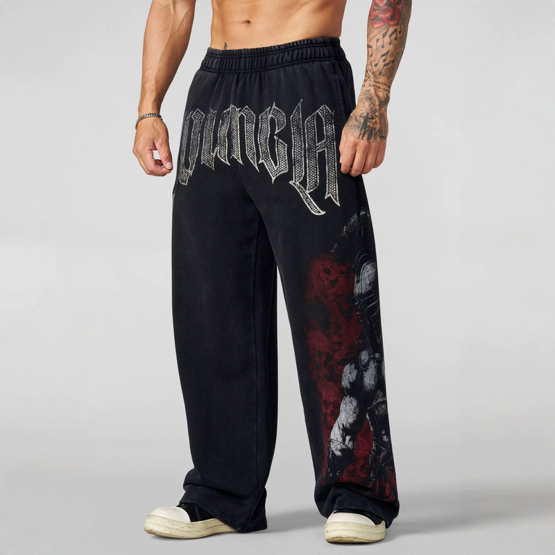 Youngla Collaboration with Axel Martinez Men's Sports Pants Jogging Fitness Cotton Straight-Leg Casual Trousers Youngla Collaboration with Axel Martinez Men's Sports Pants Jogging Fitness Cotton Straight-Leg Casual Trousers