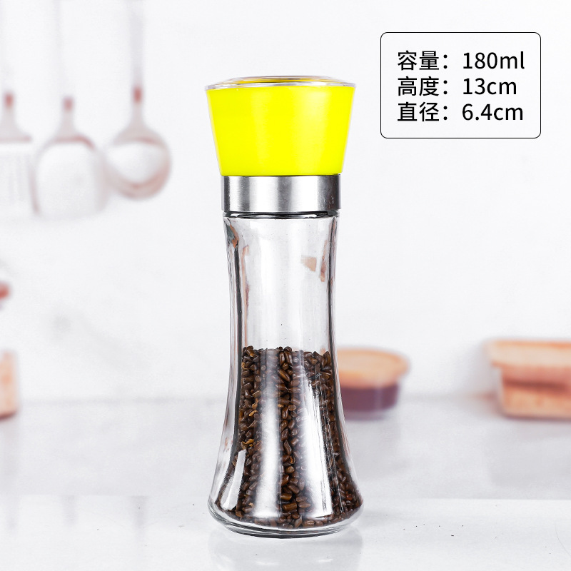 胡椒研磨器碾碎器手动胡椒粉研磨器调料瓶研磨瓶厨房花椒黑胡椒粒|undefined