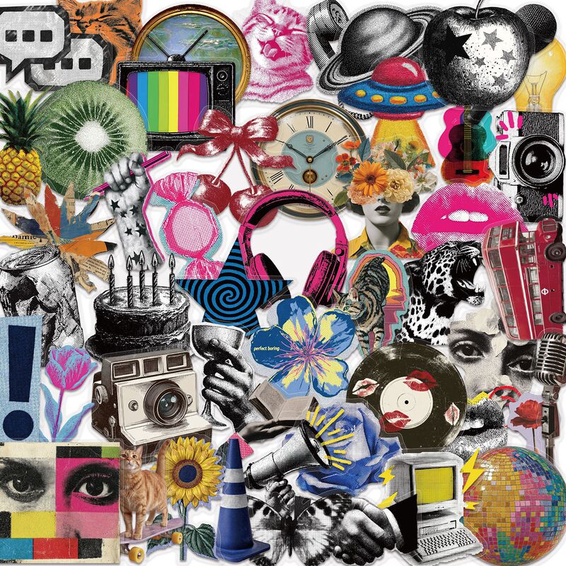 50 Pieces of Y2K Pop Style Transparent Stickers for DIY Journals, Laptops, Ipads, and Luggage Decoration 50 Pieces of Y2K Pop Style Transparent Stickers for DIY Journals, Laptops, Ipads, and Luggage Decoration