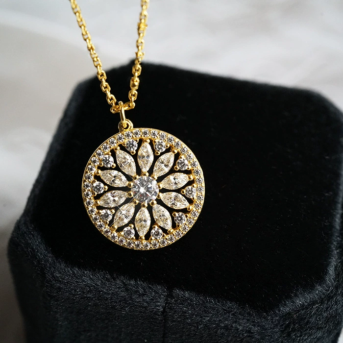 Small design retro necklace, pendant, chain for key bag , silver 925 sample, Japanese and Korean, light luxury style