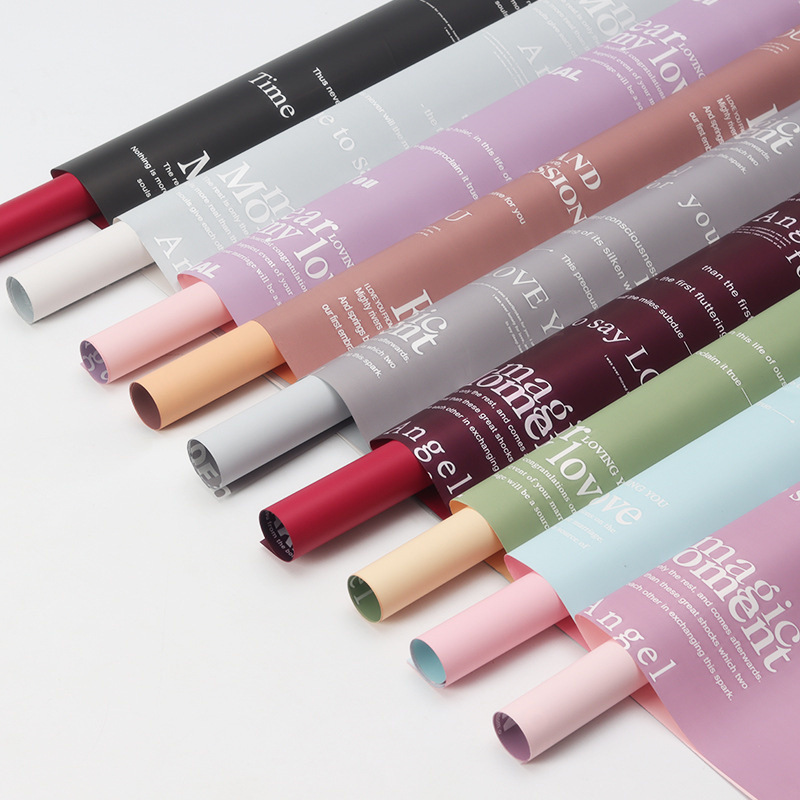 Fábrica de fiestas de flores nuevo papel de embalaje de flores de flor florista de flores de alto lujo papel de embalaje de regalos