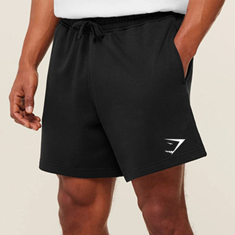 American-Style Trendy Shark Casual Shorts for Men and Women, Breathable Loose Fit, Large Size, Simple Summer Shorts for Sports and Running