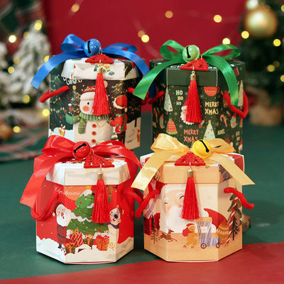 Ping fruit Packaging box Christmas children Christmas Eve Apple Box Christmas ornament Gift box source factory wholesale