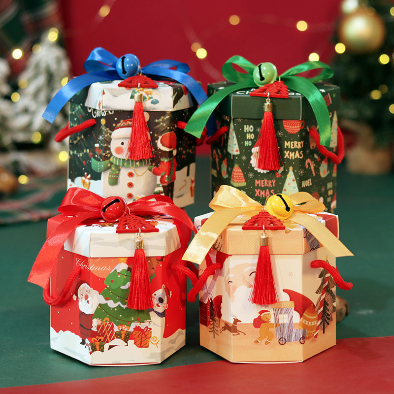 Ping fruit Packaging box Christmas children Christmas Eve Apple Box Christmas ornament Gift box source factory wholesale