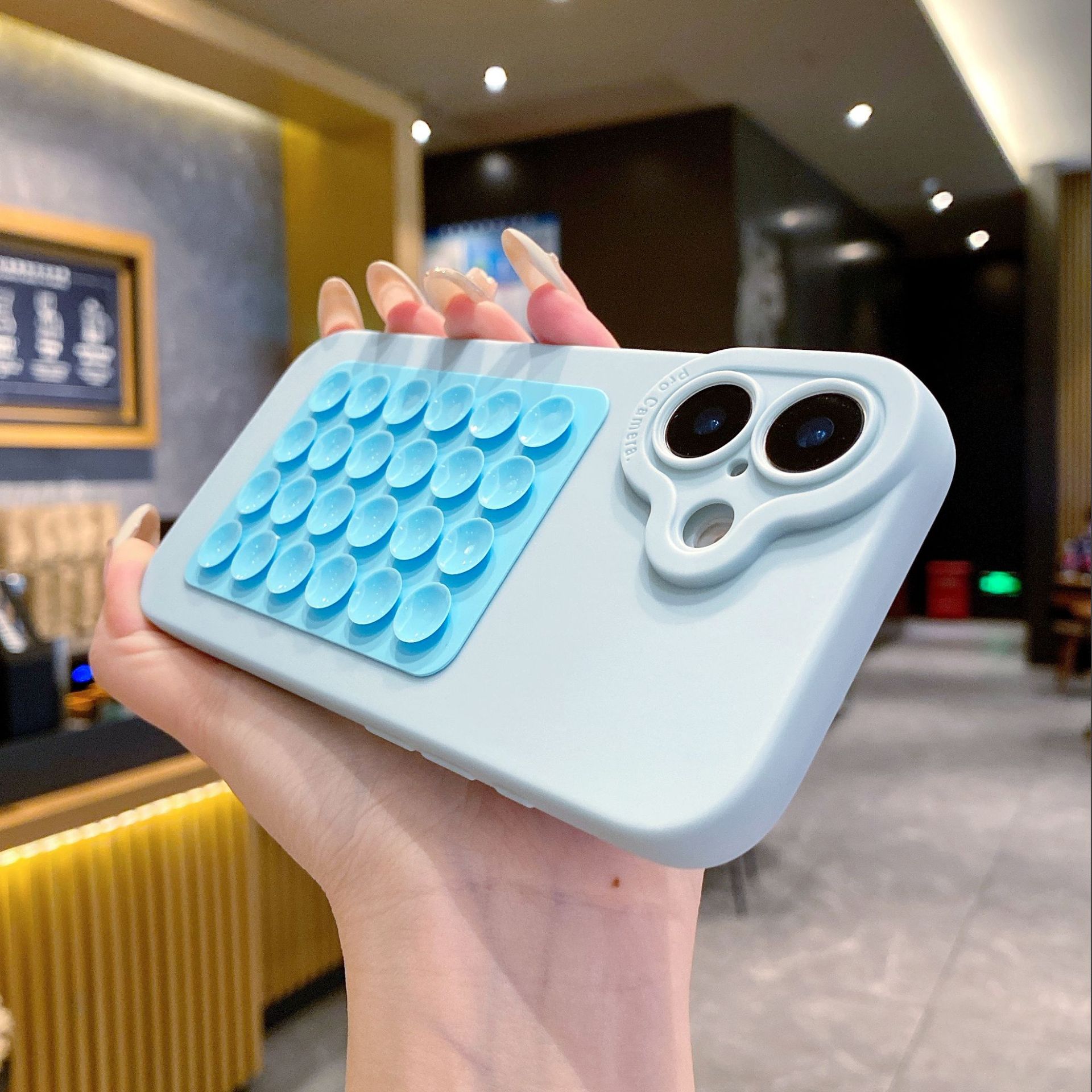 Transparante telefoonhoes met zuignap voor iphone pro modellen_voghion.com