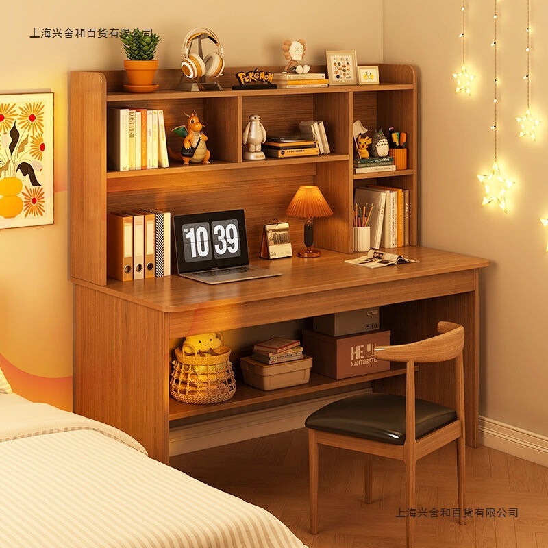Computer Desk, Desktop Desk, Bookshelf Integrated Set, Simple Modern Bedroom Writing Desk, Student Home Study Desk Computer Desk, Desktop Desk, Bookshelf Integrated Set, Simple Modern Bedroom Writing Desk, Student Home Study Desk