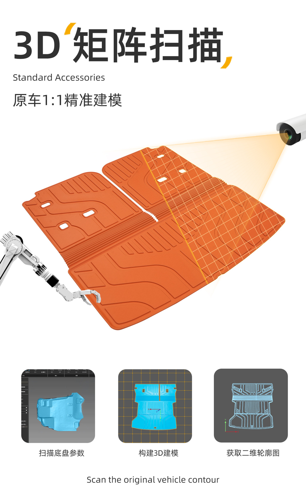 Suitable for Leapmotor C16 trunk mat, 24-27 models, specialized for five-seater and six-seater rear trunk TPE car trunk mat