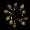 Cross -border festivals decorative LED moon leaf -shaped light strings acrylic home