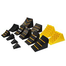 三角木便捷式防溜汽塑料阻车轮胎橡胶止退滑器大货车斜坡垫挡车器