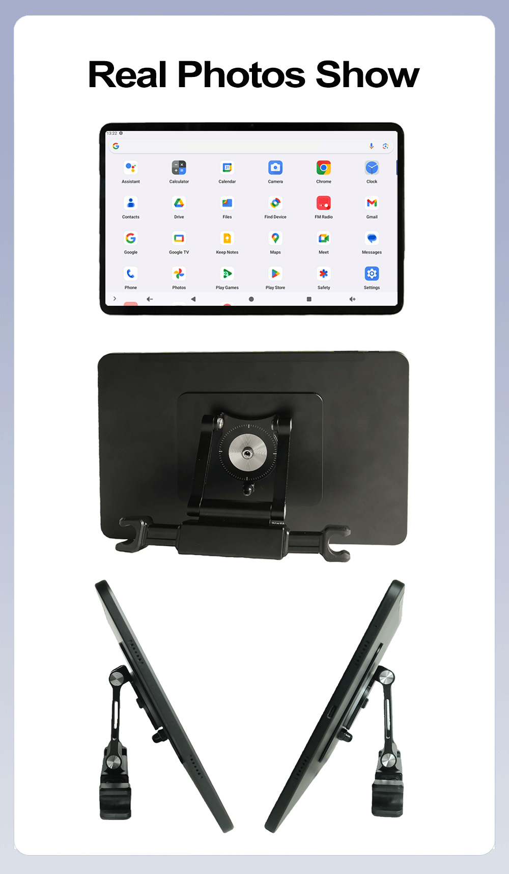 Cross-border bestseller 12.5inch HD external headrest monitor, multifunctional WiFi rear-seat entertainment screen