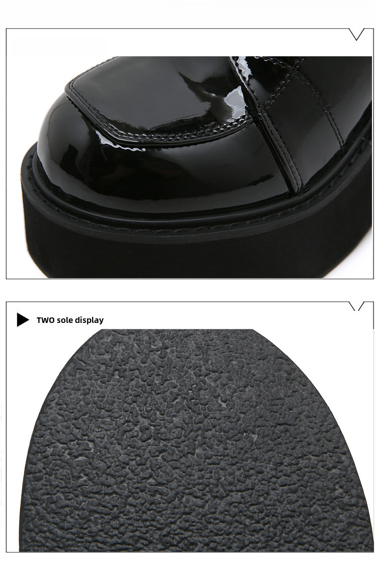 Platform Boots For Women Round Toe Back Zipper Martin Style_voghion.com