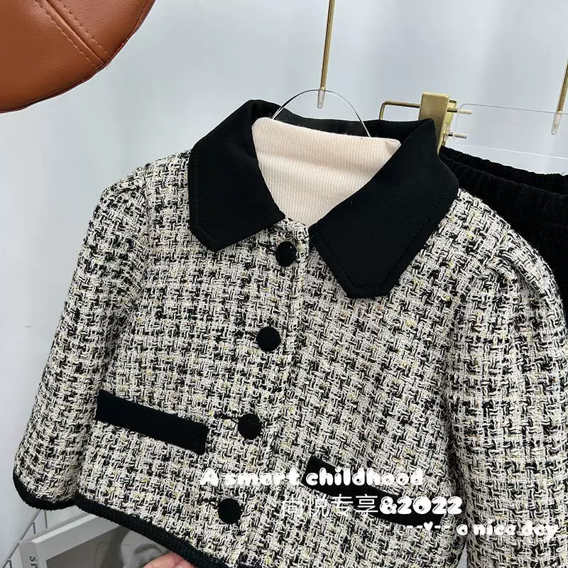Осенний пиджак, корейский стиль, Chanel стиль, западный стиль