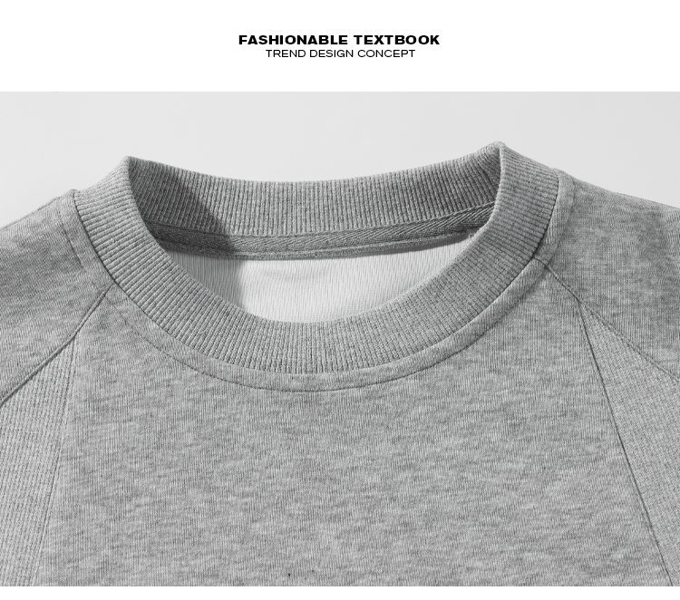 Men's Heavyweight Cotton Oversized Long Sleeve T-shirt Ribbed_voghion.com