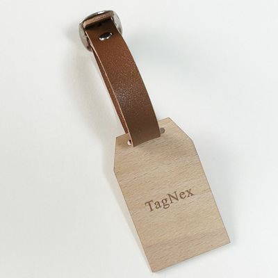 NFC智能追踪木质行李标签牌可雕刻旅行箱标签高频航空公司行李箱|ru