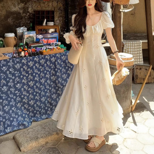 【4/14 PM20】"Escaped Princess Dress" short-sleeved dress