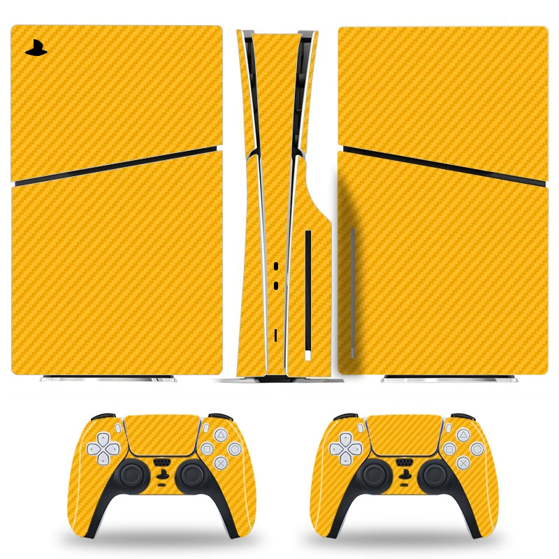 Console skin (PS5SLIM) optical‑drive edition — full‑body protective stickers, controller decals