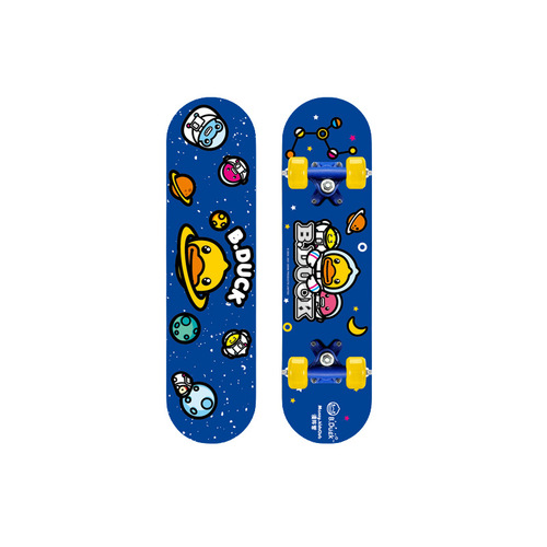B.Dcuk Yellow Duck Kids Skateboard for 3-6—12 Years Beginners 8 Double Wheels 15 Men's Entry-Level Skateboard for Girls
