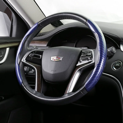 card set dirt-resistant non-slip carbon fiber | Steering wheel cover