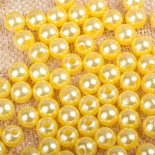 玛瑙珠子批发6-10mmABS双孔仿珍珠DIY材料女饰品配件散珠彩色珍珠