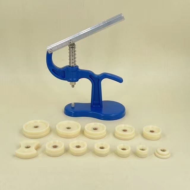 修表套装 压后盖 压表盖 手表压盖器 压盖机 换电池工具（蓝色）