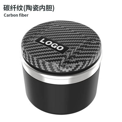 Volvo Car Ashtray, Car ashtray - customized-logo-ceramic-liner-carbon-brazing