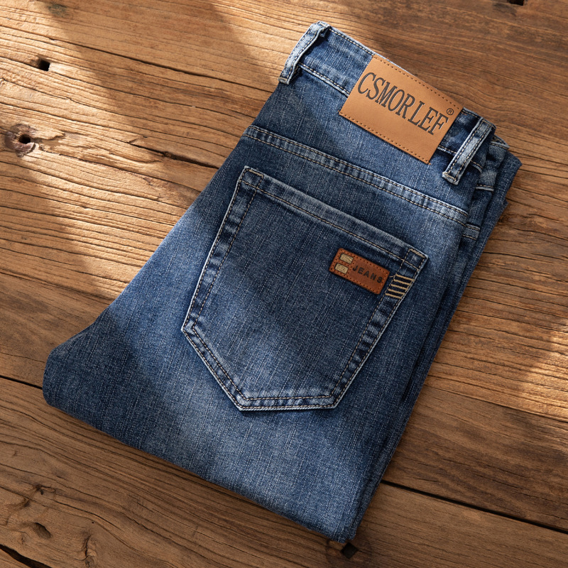 2026 Spring and Summer New Men's Jeans Slim Straight Loose High-End Light Luxury Fashion Casual Versatile Long Pants 2026 Spring and Summer New Men's Jeans Slim Straight Loose High-End Light Luxury Fashion Casual Versatile Long Pants