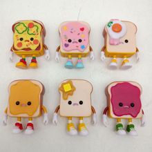 日本QUALIA 6款面包人吐司男孩公仔摆件扭蛋糕装饰盲盒娃娃机玩具