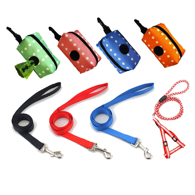 Коробка для мусора в горошек для домашних животных, сумка для мусора, сумка для мусора, сумка для мусора, собака, воротник на груди, тедди