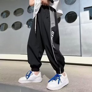 儿童装男童夏装裤子2024新款中大童夏季男孩夏款休闲薄款防蚊裤潮