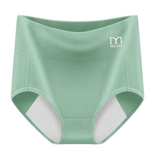 Elegant High-Waist Silk Crotch-Wide Leakage-Proof Sanitary Pads for Women, Large Size Cotton Menstrual Underwear Nana Pants