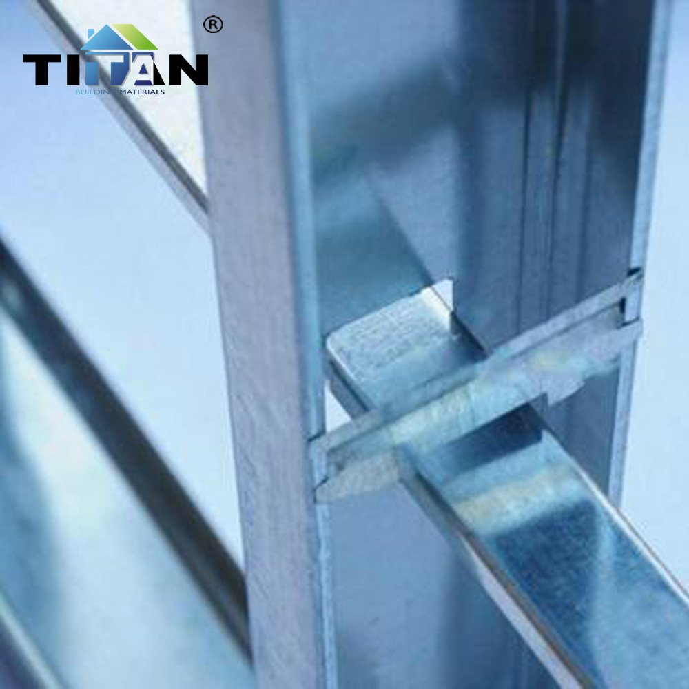 Conjunto completo de material de partición de pared de partición de placa de yeso de techo de quilla de acero ligero, quilla de acero galvanizado