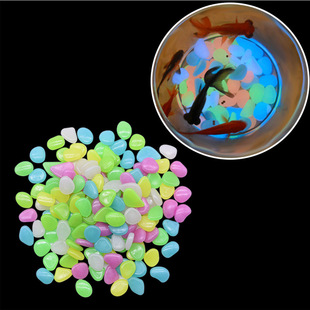 100/PCS color luminous stone villa gardening fish tank landscaping pebbles artificial luminous Stone