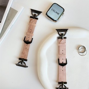 Factory new applicable Apple Plaid Big D Buckle iwatch strap AppleWatchSE7 Apple Watch 6 band