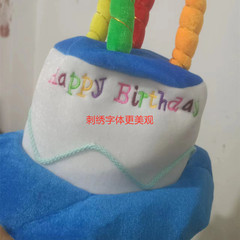 Birthday cake hat, performance party hat, costume party supplies, birthday party, adult birthday hat