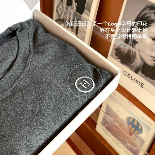 Autumn/Winter New Dongdaemun 4.0 Boyfriend Shirt, Soft Fleece Comfortable Fitting Versatile Layering Top, Round Neck Long Base Shirt