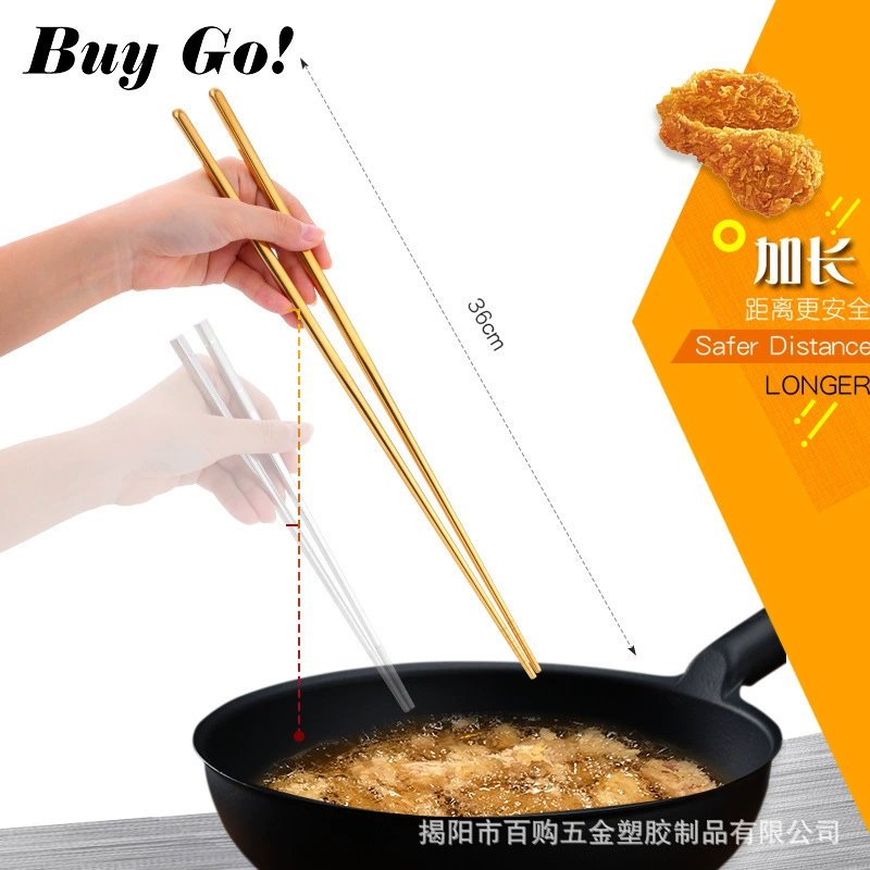 Long chopsticks stainless steel, 36