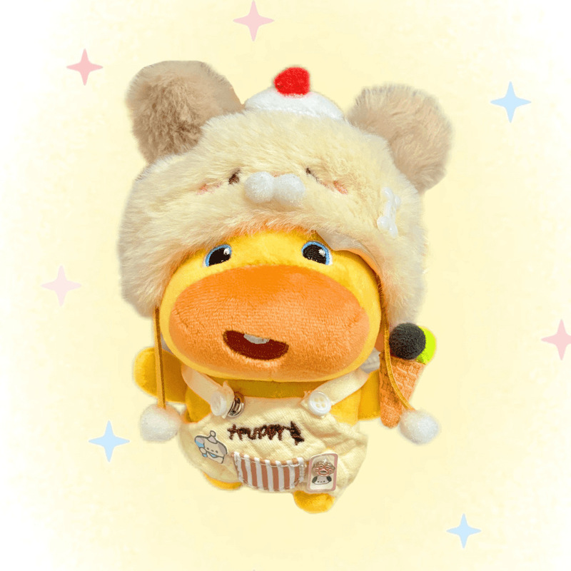 Duolai Genuine Capybara Lulu Pendant Keychain Doll Dress-Up Toy Backpack Decoration Wholesale Cute