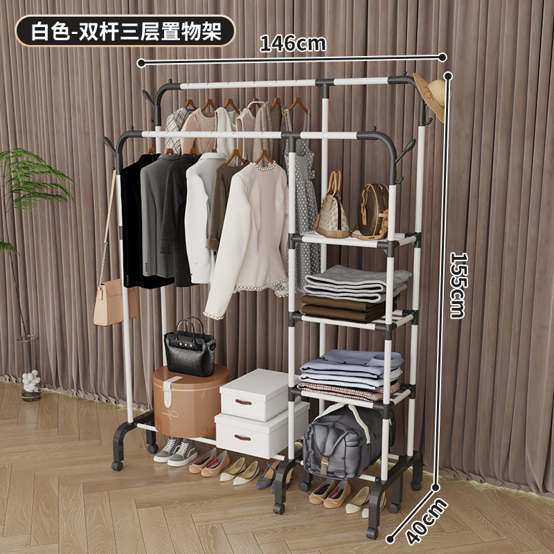 simple dormitorio percha de secado piso vertical dormitorio piso percha de sombrero casa balcón percha de ropa almacenamiento con ruedas percha de ropa