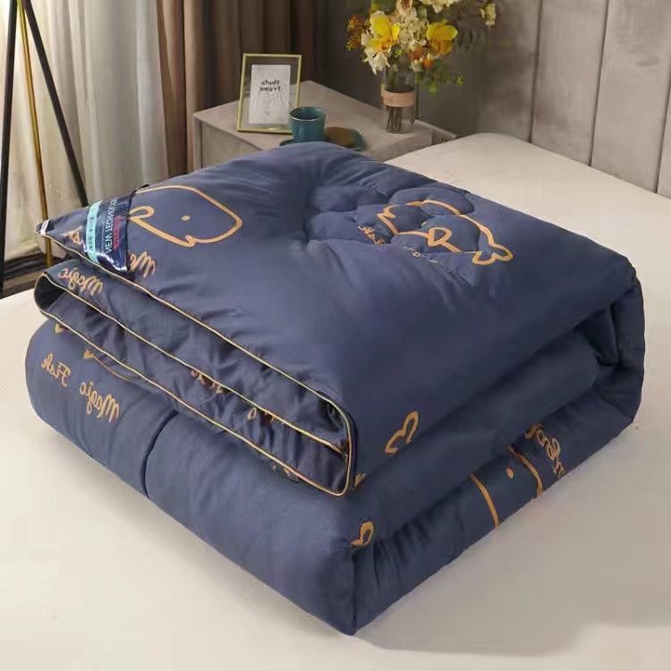 Quilt, Winter Quilt, Spring & Fall Thickeneded Quilt, Universal Quilt for All Seasons, Single Double Student Air-Conditioned Quilt, Summer Cool Quilt, Dormitory Quilt