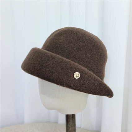 Ullbasker för dam höst och vinter retro fransk stil hatt_voghion.com