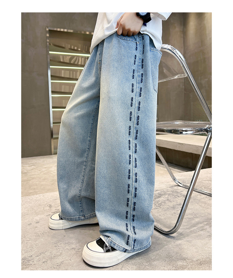 Hellblaue Jeans Für Mädchen Im Europäischen Und Amerikanischen Stil_voghion.com