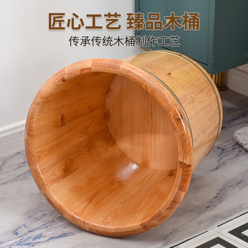 足湯桶、木製桶、足湯桶、無垢材足湯桶、シダーウッド家庭用足湯桶、木製足湯桶、工場直販|undefined