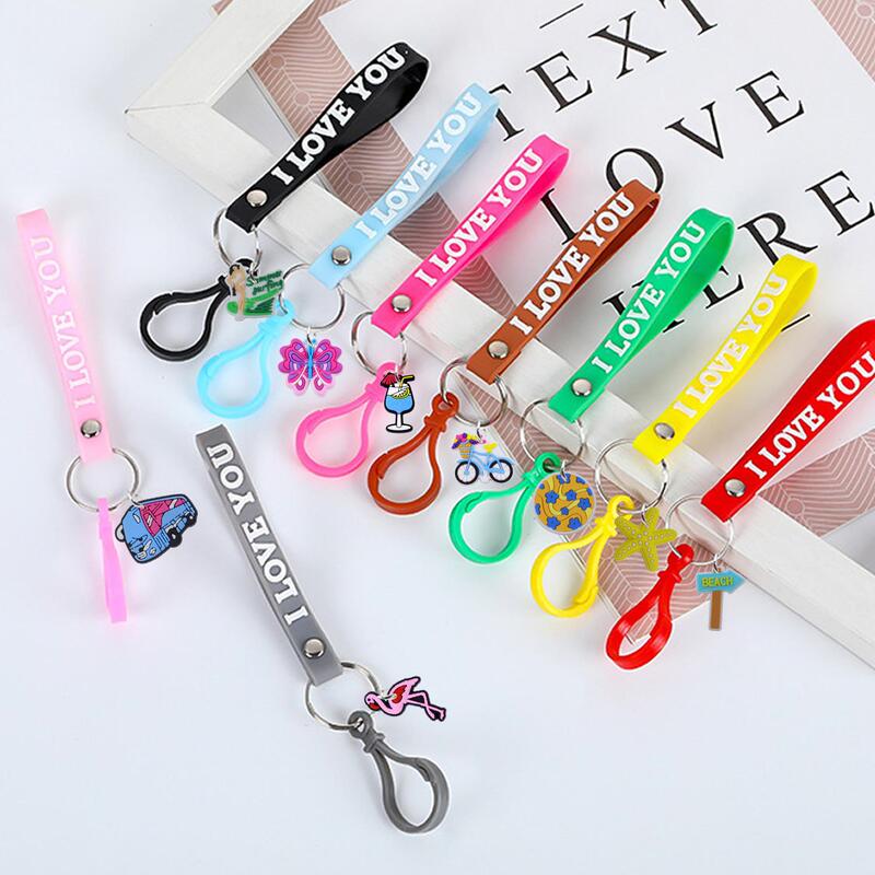 Etsy Summer Lobster Keychain Cute Cartoon Series Soft Rubber Pendant DIY Jewelry Accessories