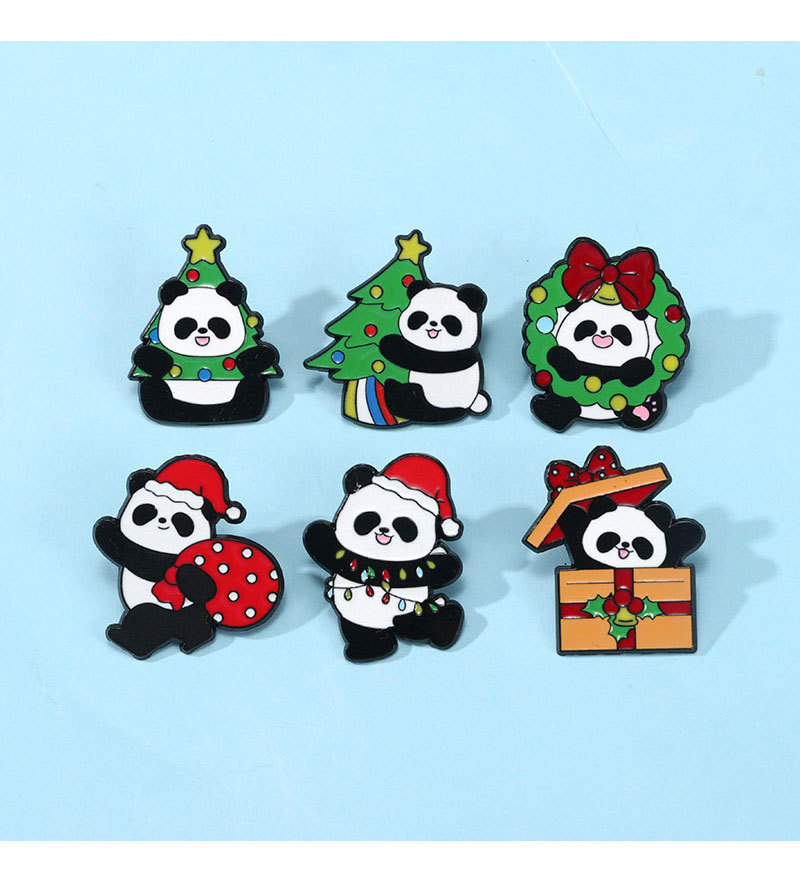Holiday, Daily Occasion Cute Pin Panda Alloy Enamel Unisex Brooches