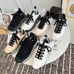 Xiaoxiangfeng インターネットセレブエアクッションスポーツシューズ女性用、身長を伸ばす、多用途カジュアル厚底カジュアルスポーツカラーブロックダッドシューズ女性用