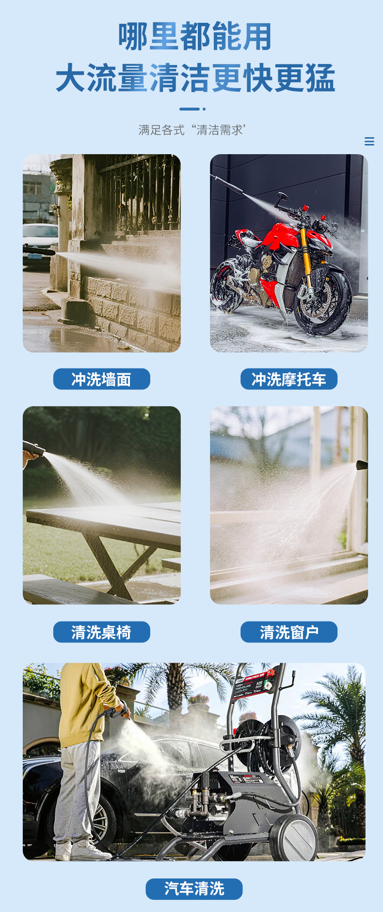 Green Power Household Car Washer, Tiger Power Iron Armor Household Cleaning Machine, High-Pressure Car Washer, Small Household Cleaning Machine